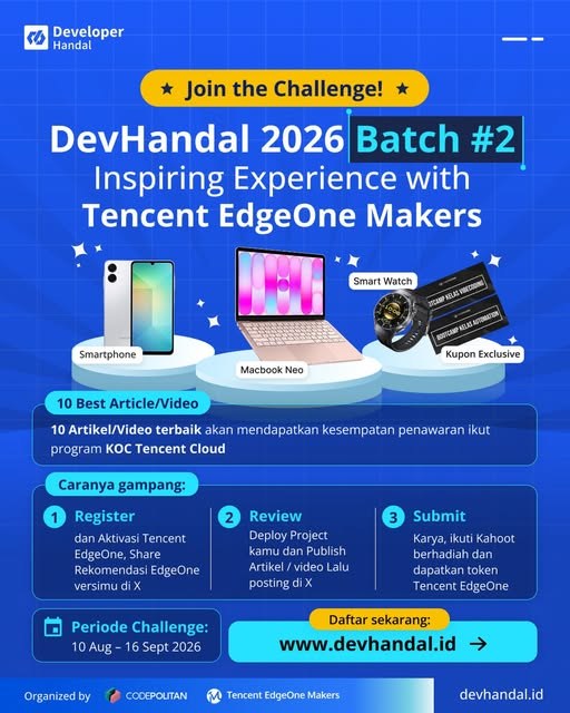 Info dari @codepolitan
